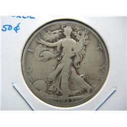 1933-S Walker 50c.  Scarce Date.