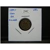 Image 3 : 1891 Canada 5c Silver.  VF+.