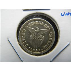 1921 Philippines 10 Centavos.  Nice UNC.  Scarce.