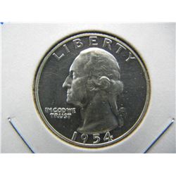 1954 Proof Washington 25c.