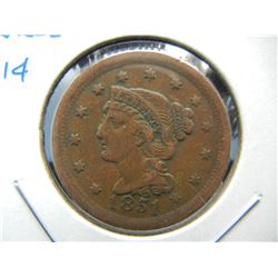 1851 Large 1c.  VF.