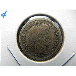1907-O Barber 10c.  VG.