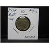 Image 3 : 1924 Buffalo 5c.  AU/UNC.  Scarce.