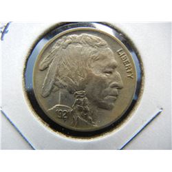 1921 Buffalo 5c.  Nice AU/UNC.  Scarce.