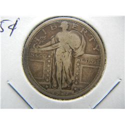 1917 Type 1 25c.  Fine.