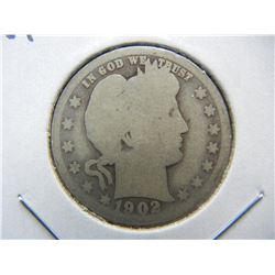 1902-O Barber 25c.  Good.