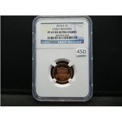 2014-S Lincoln 1c.  Early Releases.  NGC PF 69 RD ULTRA CAMEO.
