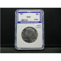 1967 Kennedy 50c.  UNC MS67.