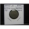 Image 3 : 1875 Shield 5c.  Fine.  Better Date.