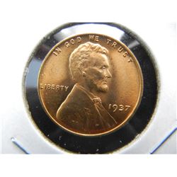 1937 Lincoln 1c.  Gem UNC.