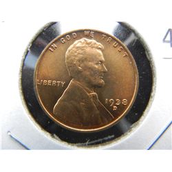 1938-D Lincoln 1c.  Gem UNC.