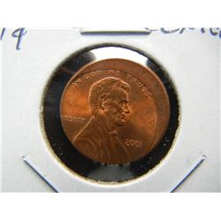 2001 Lincoln 1c.  Off Center.