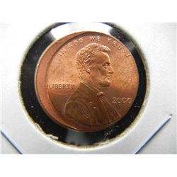 2000 Lincoln 1c.  Off Center.