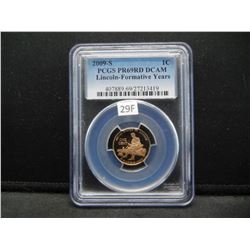 2009-S Lincoln 1c.  PCGS PR69RD DCAM.  Lincoln-Formative Years.
