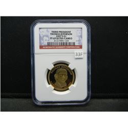 2007-S Third President Thomas Jefferson $1.  NGC PF 69 ULTRA CAMEO.