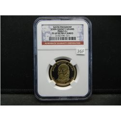 2008-S Sixth President John Quincy Adams $1.  NGC PF ULTRA CAMEO.