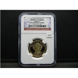 2008-S Eighth President Martin Van Buren $1.  NGC PF ULTRA CAMEO.