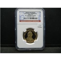 2009-S Ninth President William H. Harrison $1.  NGC PF ULTRA CAMEO.