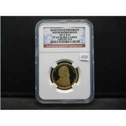 2011-S Nineteenth President Rutherford Hayes $1.  NGC PF 69 ULTRA CAMEO.