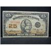 Image 1 : 1923 Canada 25c Note.  Fine.