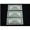 Image 5 : 1953A $5 Red Seal.  3 Consecutive Serial Numbers.  Nice AU/UNC.  Scarce.