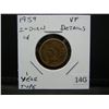 Image 3 : 1959 Indian 1c.  VF Details.  1 Year Type.