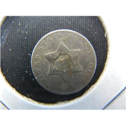 1851 3c Silver.  VF Details.