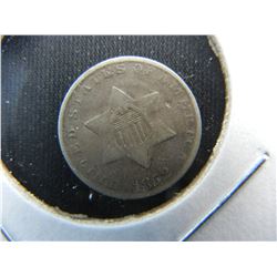 1852 3c Silver.  VF.