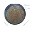 Image 1 : 1856K France 5 Centimes.  Nice Grade.