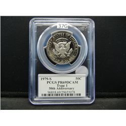 1979-S Kennedy 50c.  50th Anniversary.   PCGS PR69DCAM.