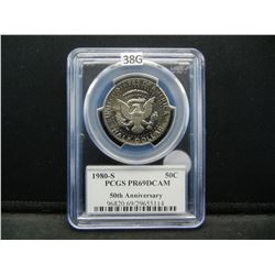1980-S Kennedy 50c.  50th Anniversary.  PCGS PR69DCAM.