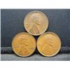 Image 1 : 3 Semi-Key Lincoln 1c.  1909, 1910, and 1911.  High Grade.