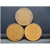 Image 2 : 3 Semi-Key Lincoln 1c.  1909, 1910, and 1911.  High Grade.