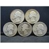 Image 1 : 1938, 1938-S, 1939, 1939-D, and 1939-S Washington 25c.