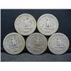 Image 2 : 1938, 1938-S, 1939, 1939-D, and 1939-S Washington 25c.