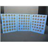 Image 1 : Complete set 1941-1958 Lincoln wheat Cents in folder + many additional coins