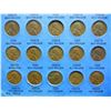 Image 3 : Complete set 1941-1958 Lincoln wheat Cents in folder + many additional coins