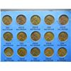 Image 4 : Complete set 1941-1958 Lincoln wheat Cents in folder + many additional coins