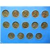Image 7 : Complete set 1941-1958 Lincoln wheat Cents in folder + many additional coins