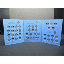 Part set Canada Nickels 1922-1960.  20 coins