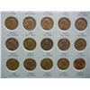 Image 3 : Complete set 1941-1958 Lincoln Wheat cents in Folder