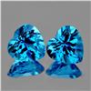 Image 1 : Natural Swiss Blue Topaz Heart Pair 9.00 MM - AAA