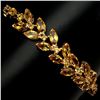 Image 1 : Natural 8x4mm Yellow Citrine 71.41 Ct Bracelet