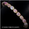 Image 2 : Natural Unheated Oval Ethopian Opal Bracelet