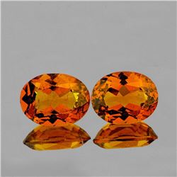 NATURAL CINNAMON ORANGE HESSONITE GARNET PAIR