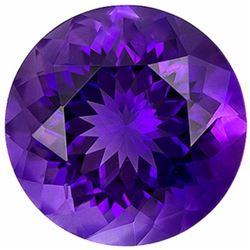 Natural Round Brilliant Amethyst 16.10 Carats - VVS