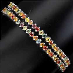 NATURAL FANCY COLORS SAPPHIRE DOUBLE BRACELET