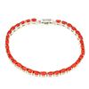 Image 1 : Natural Oval Orange Italian Coral Bracelet