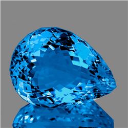 Natural Magnificent AAA Swiss Blue Topaz 25x19 MM - FL