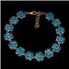 Image 1 : Natural Rare Brazil Neon Blue Apatite Bracelet